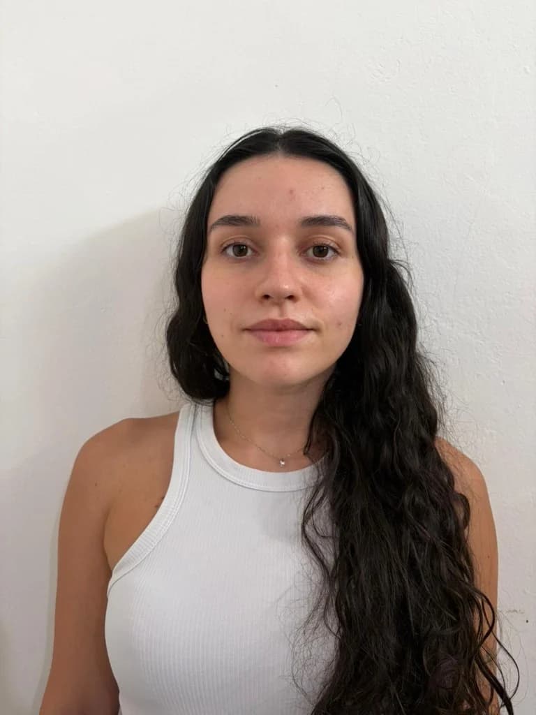 Before: simple indoor portrait with minimal styling and even light